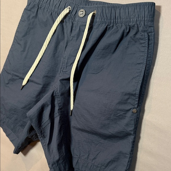 Vuori Men’s Ripstop Drawstring Shorts Navy Blue Size Small 8” Inseam - Picture 6 of 9